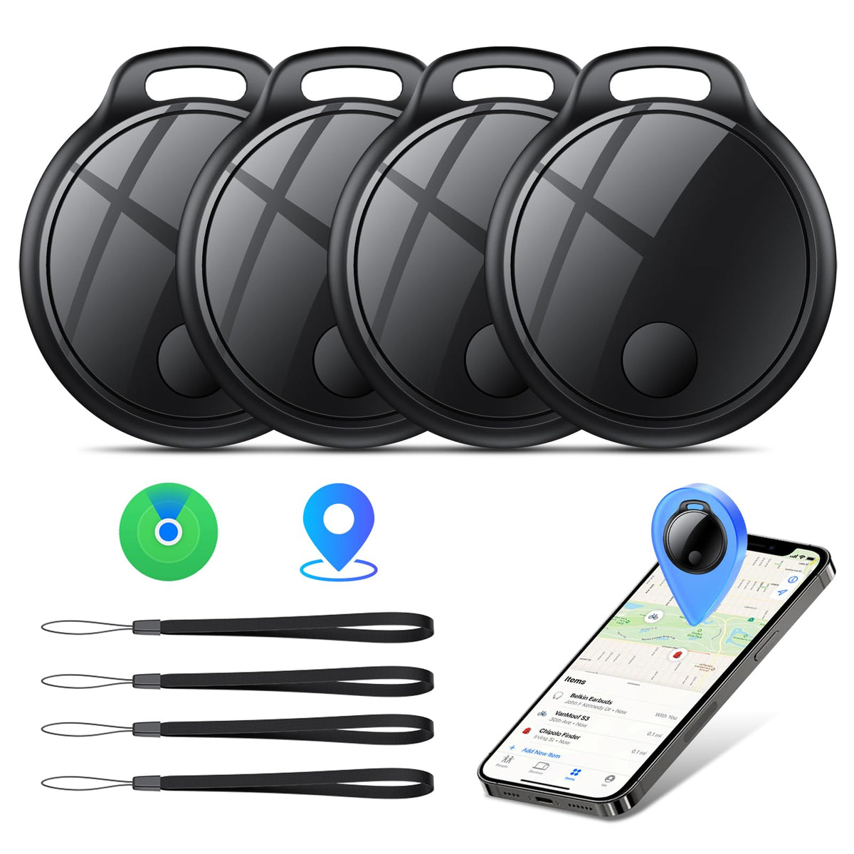 Four-Pack Bluetooth Tracking Tags