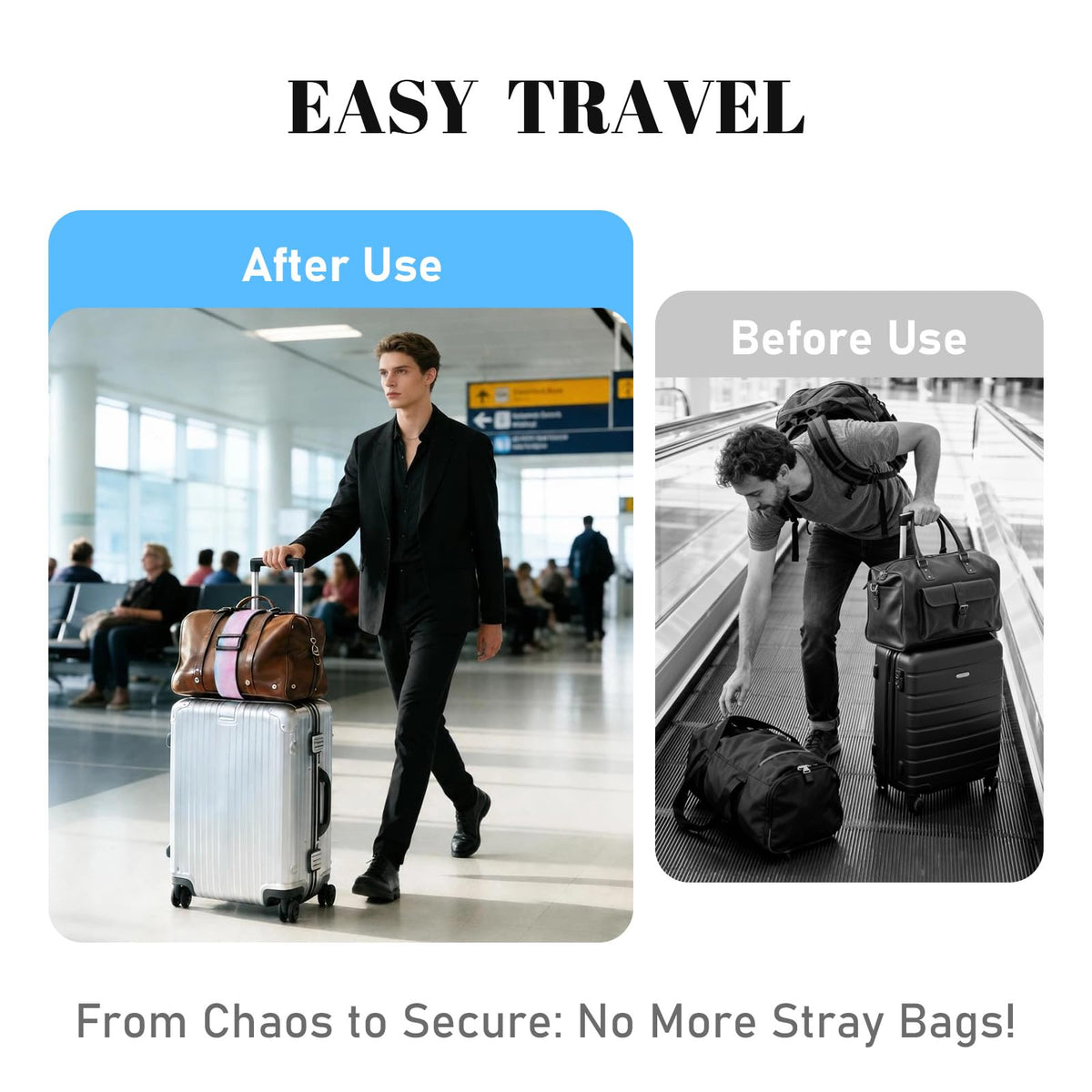 Elastic Luggage Connector Strap