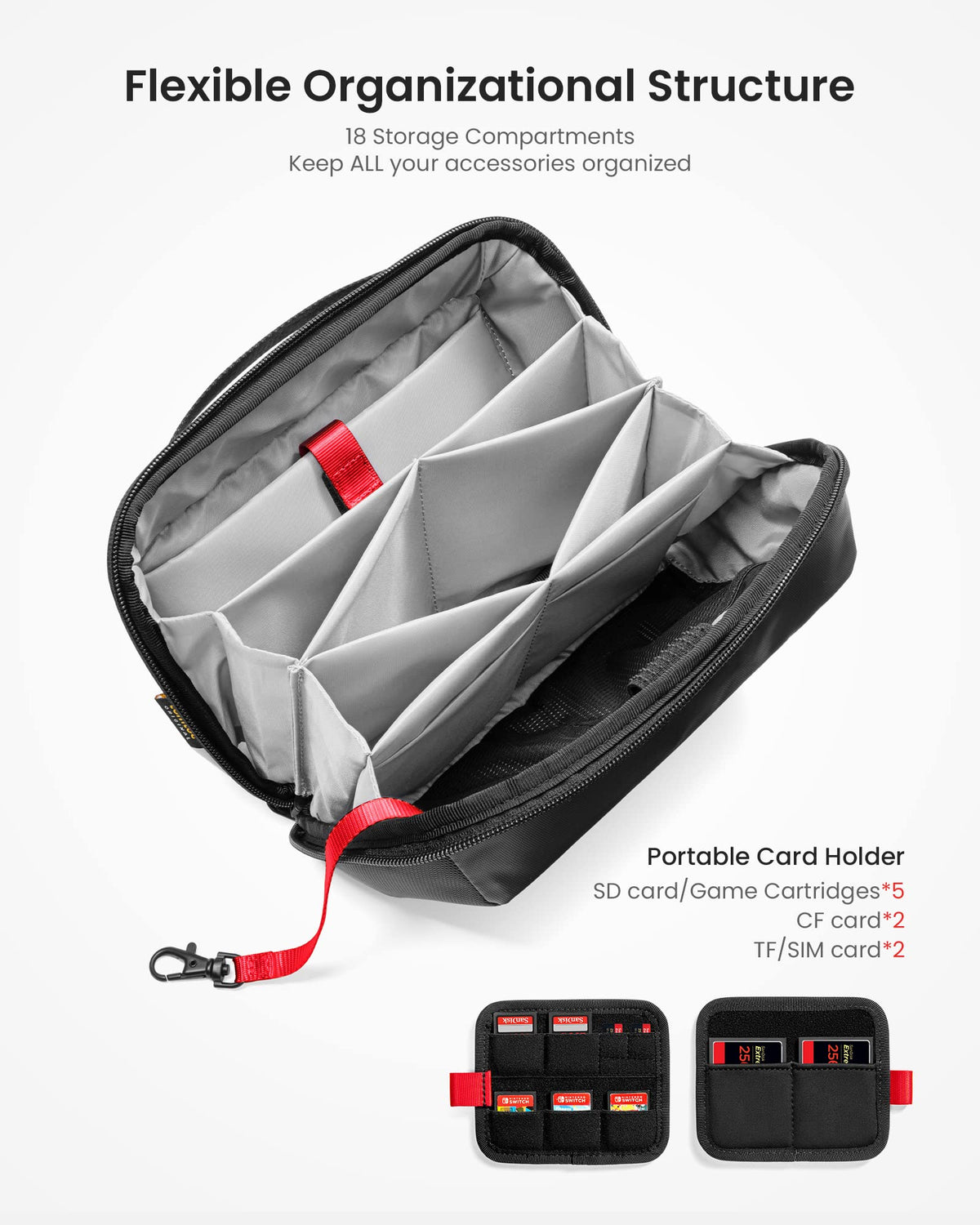 Structured Electronic Accessory Organizer