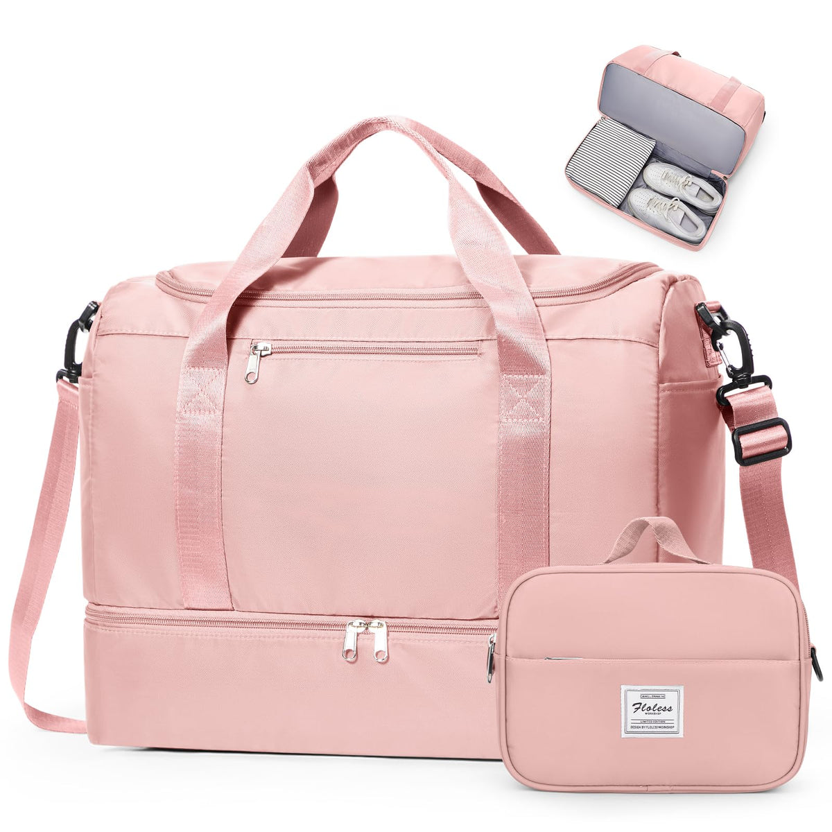 Three-Piece Weekender Travel Bag Set