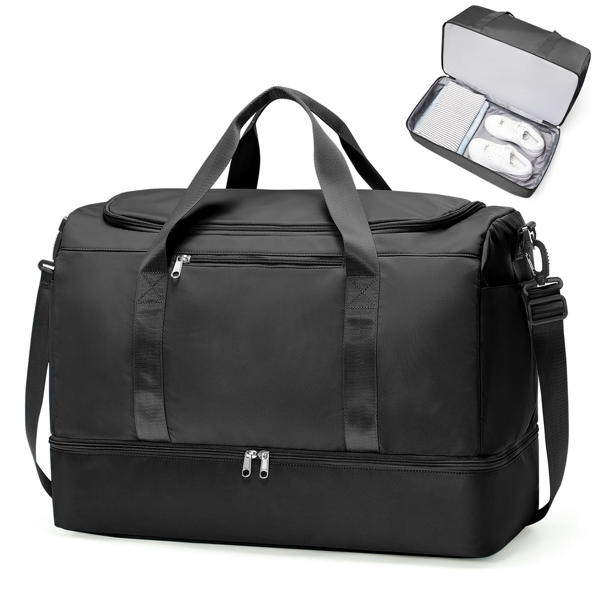 Three-Piece Weekender Travel Bag Set