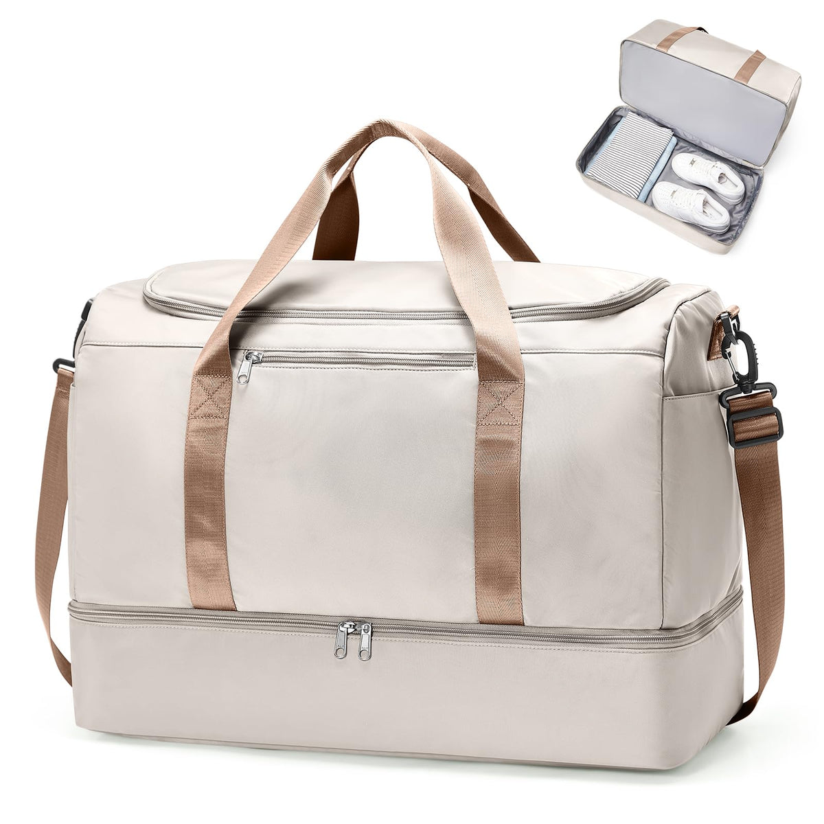 Three-Piece Weekender Travel Bag Set