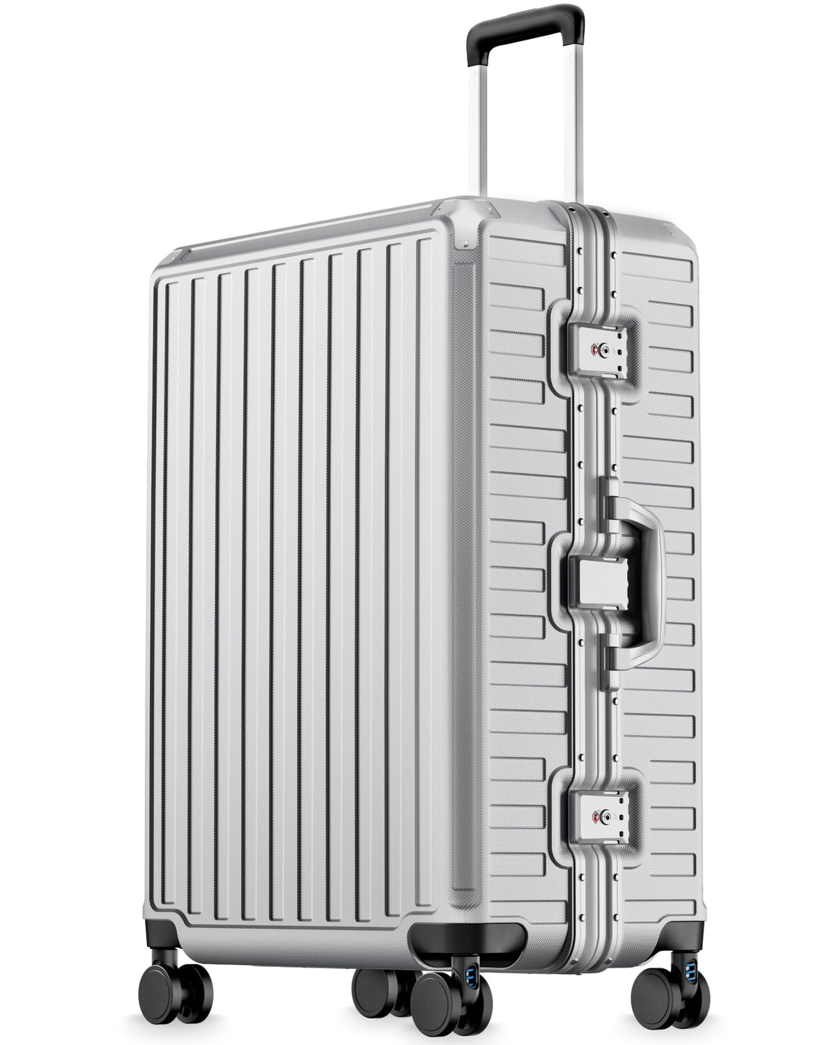 Zipperless Aluminum-Frame Carry-On Suitcase