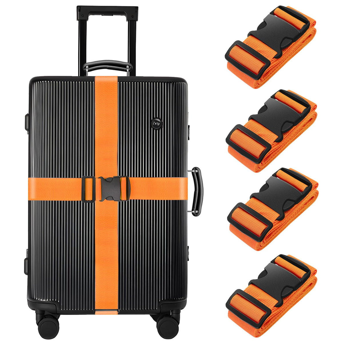 79-Inch Adjustable Luggage Strap Set