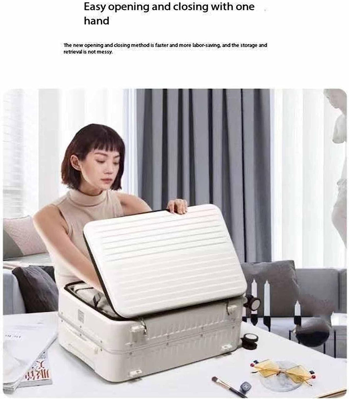 Detachable-Bag Wheeled Carry-On Suitcase