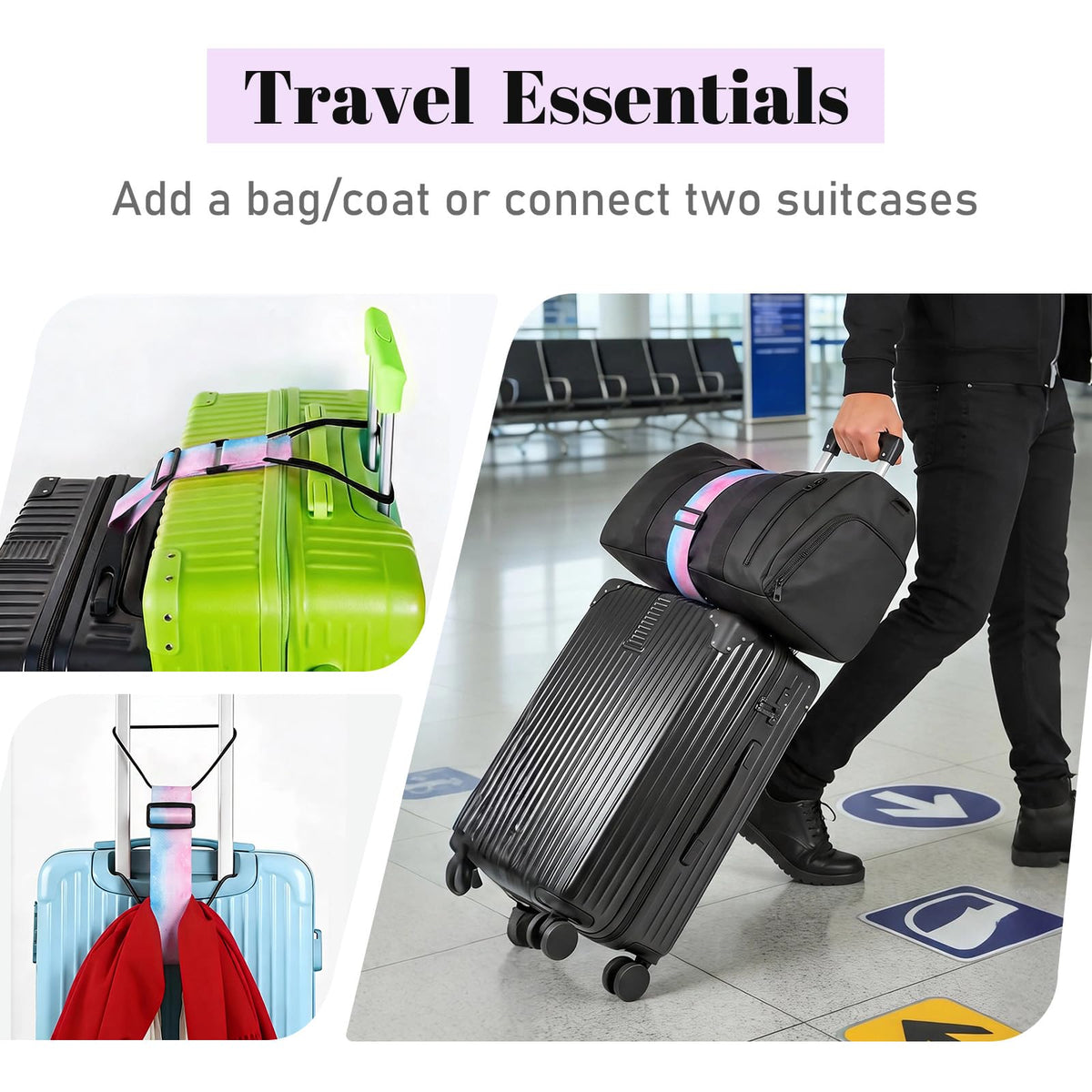 Elastic Luggage Connector Strap