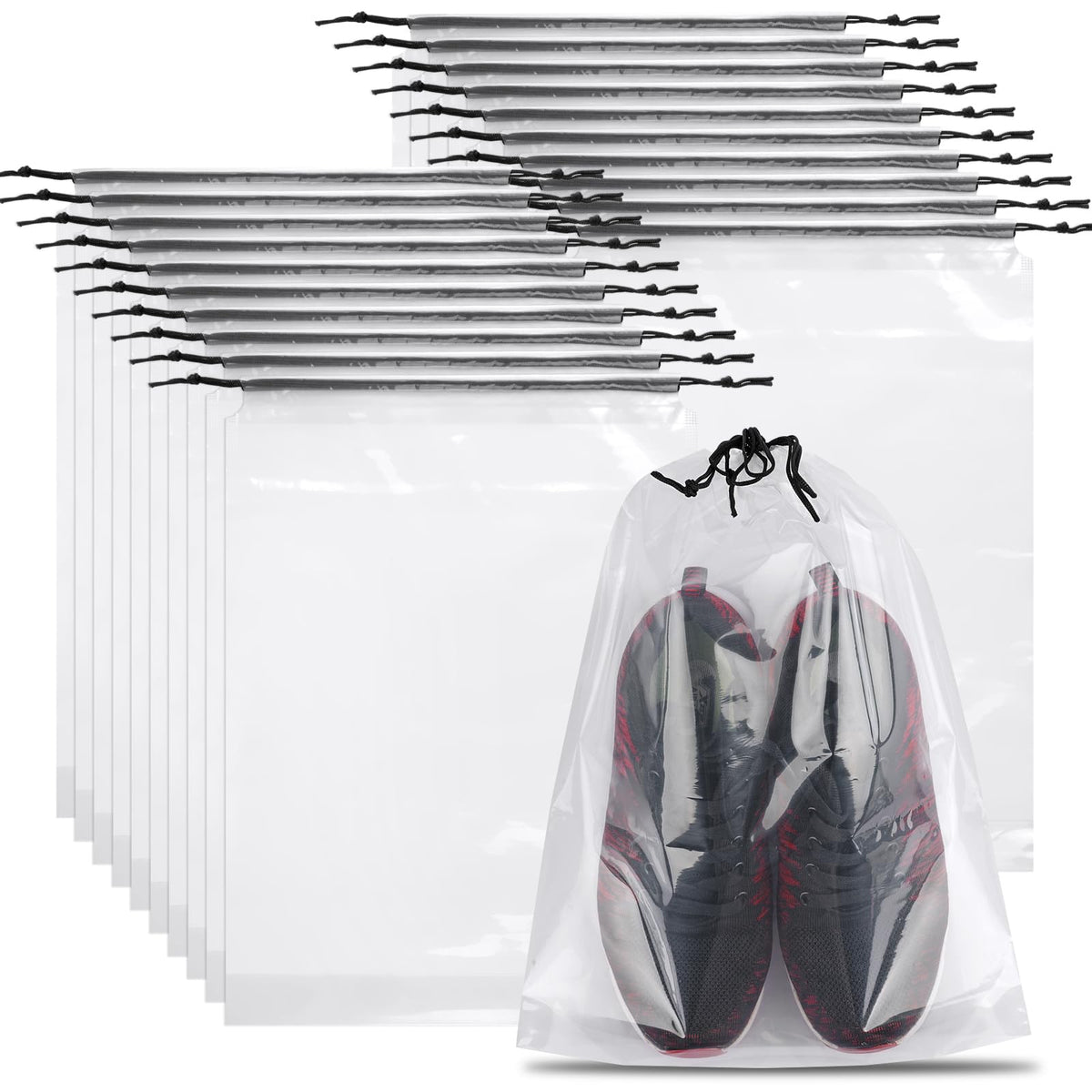 Multi-Pack Travel Shoe Storage Bags