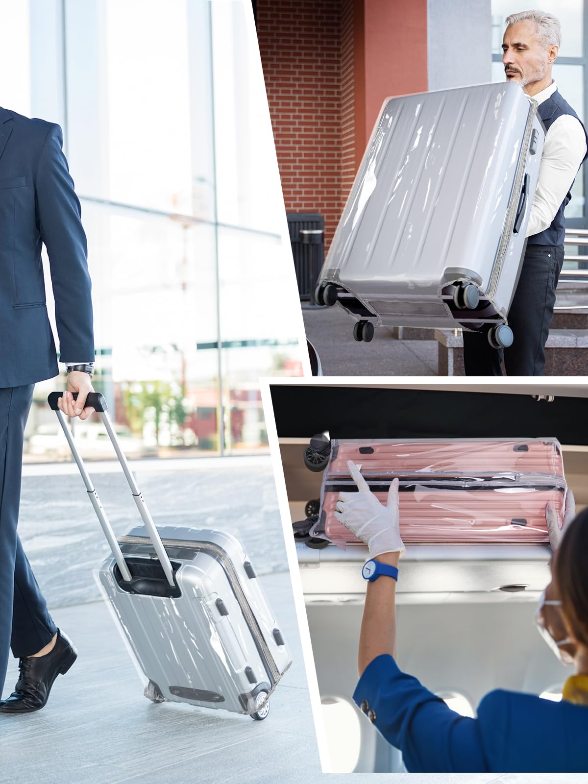 Clear PVC Suitcase Cover