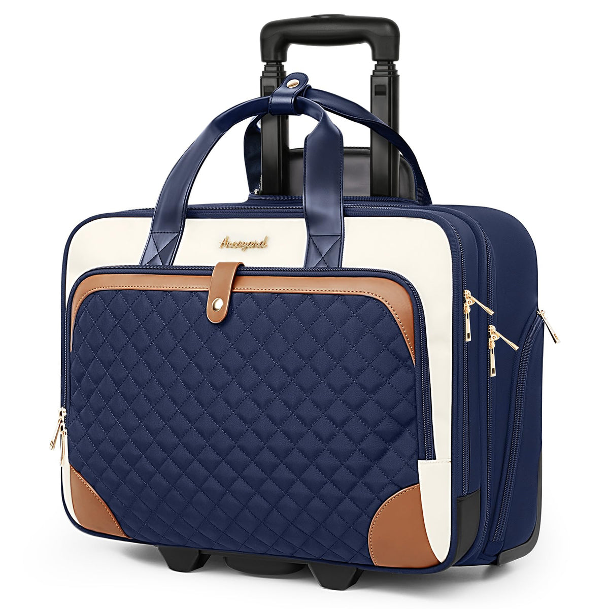 Rolling 17-Inch Laptop Briefcase