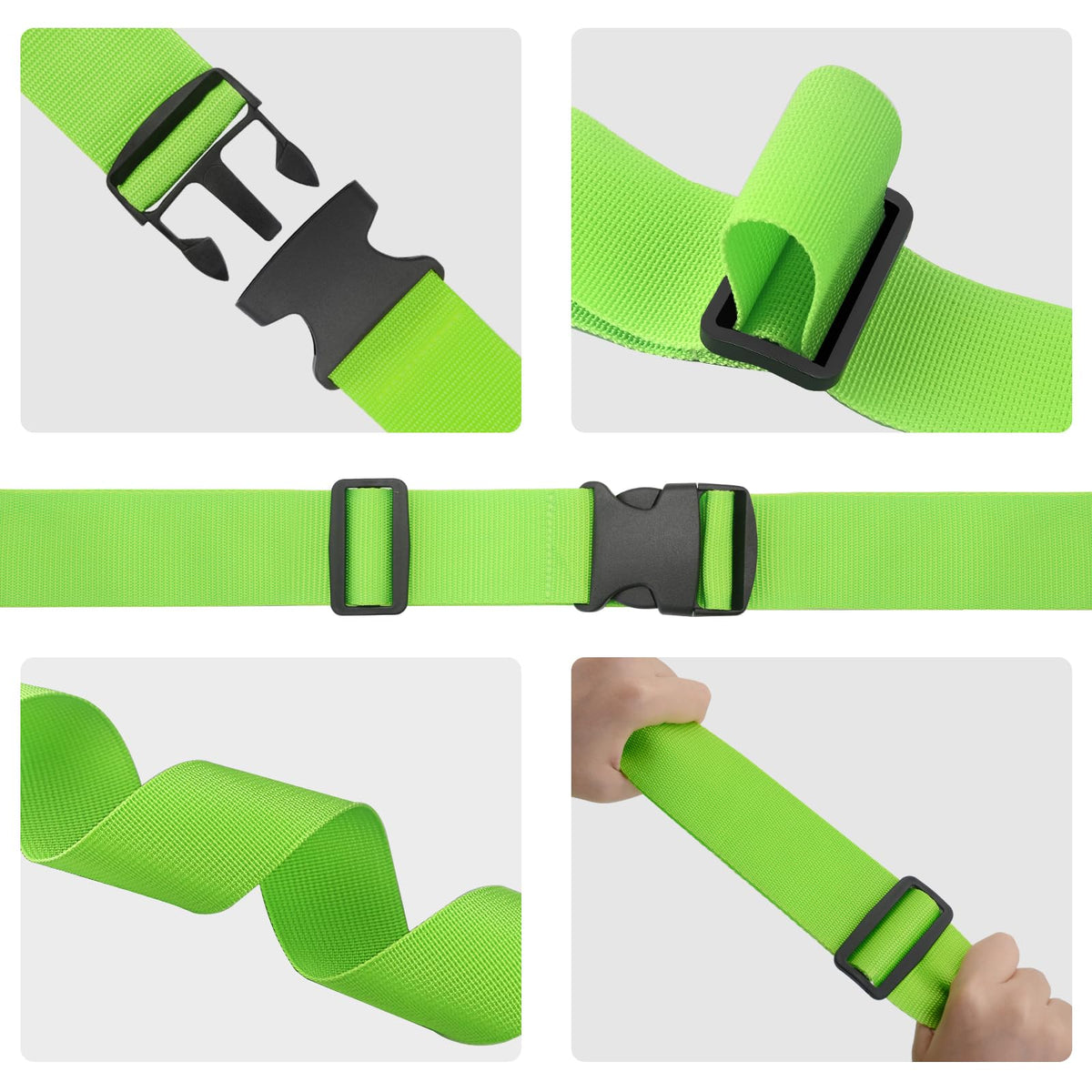 79-Inch Adjustable Luggage Strap Set