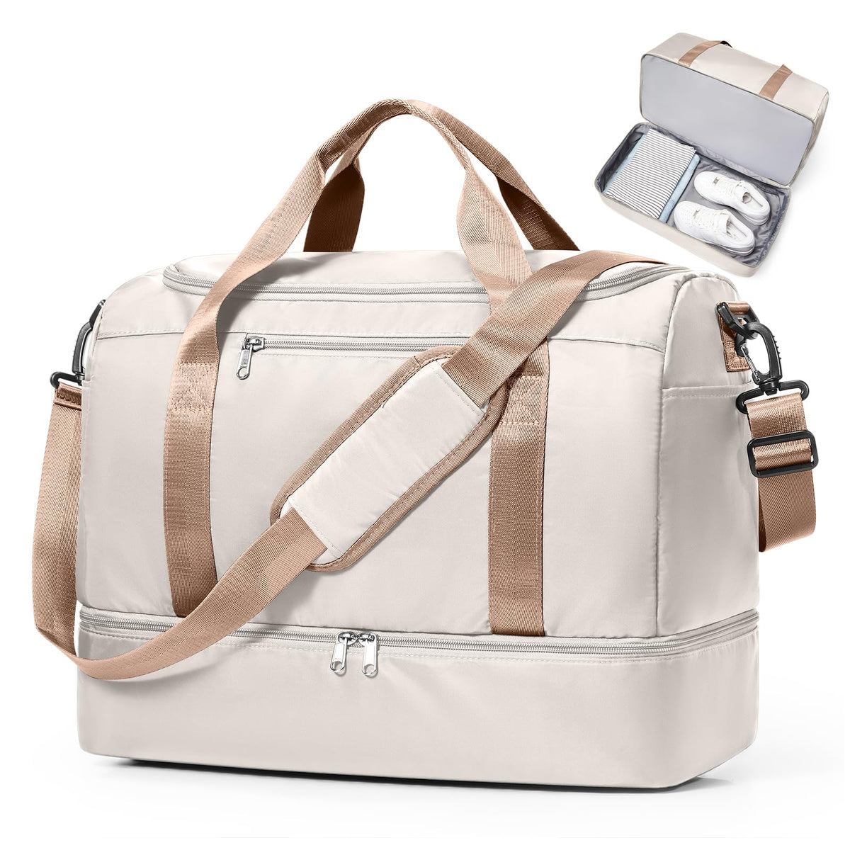 Three-Piece Weekender Travel Bag Set