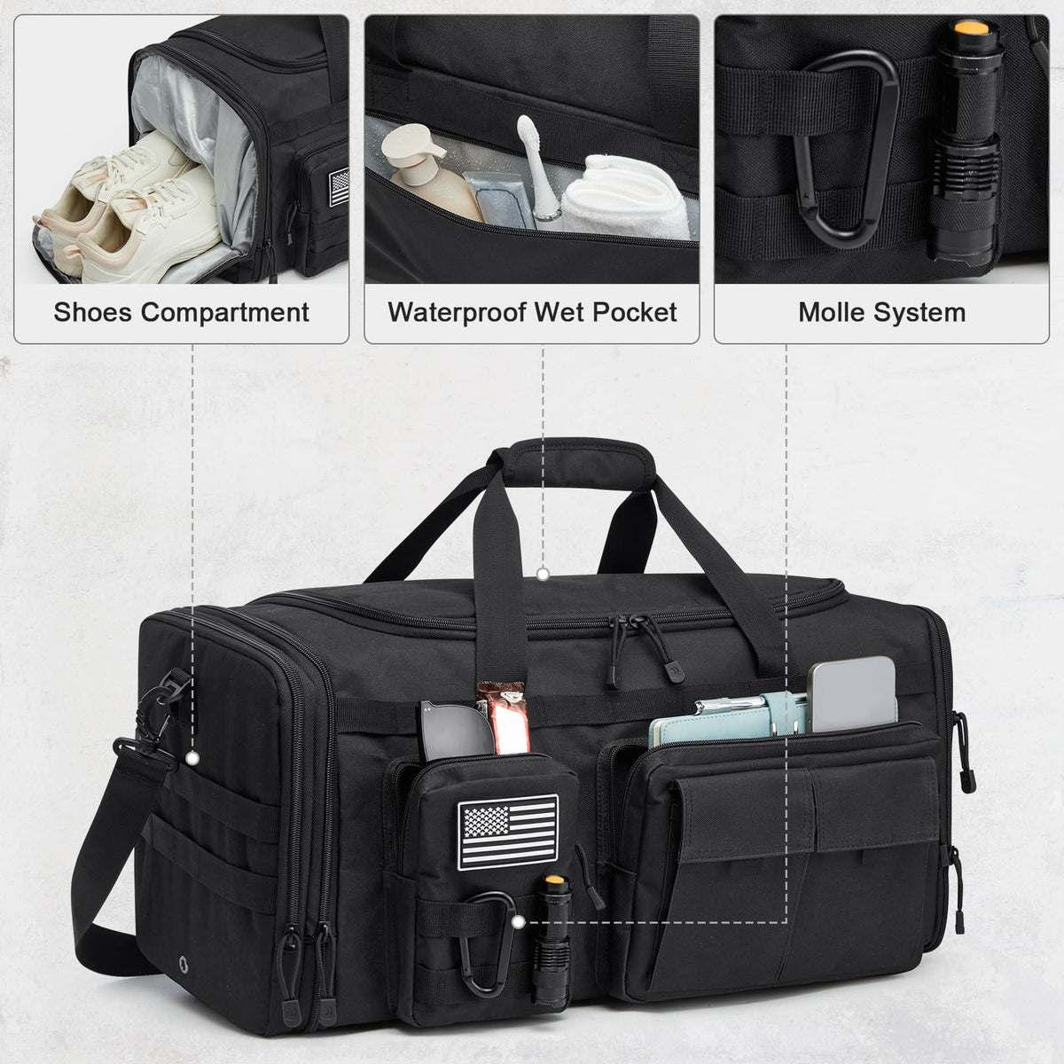 Three-in-One Expandable Duffel Backpack