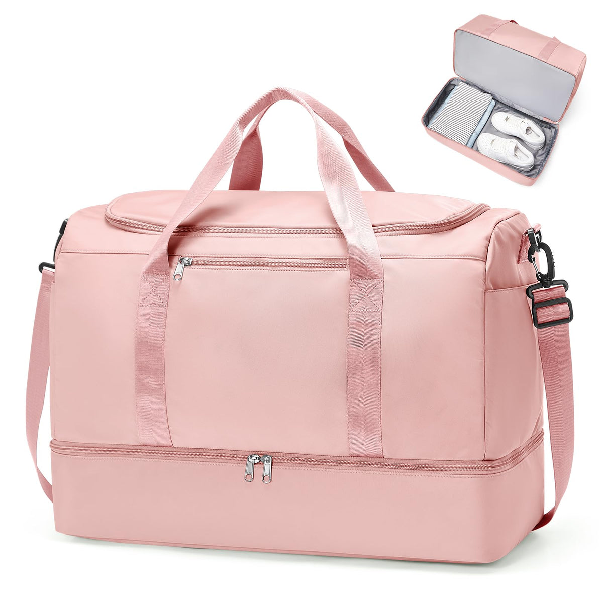 Three-Piece Weekender Travel Bag Set