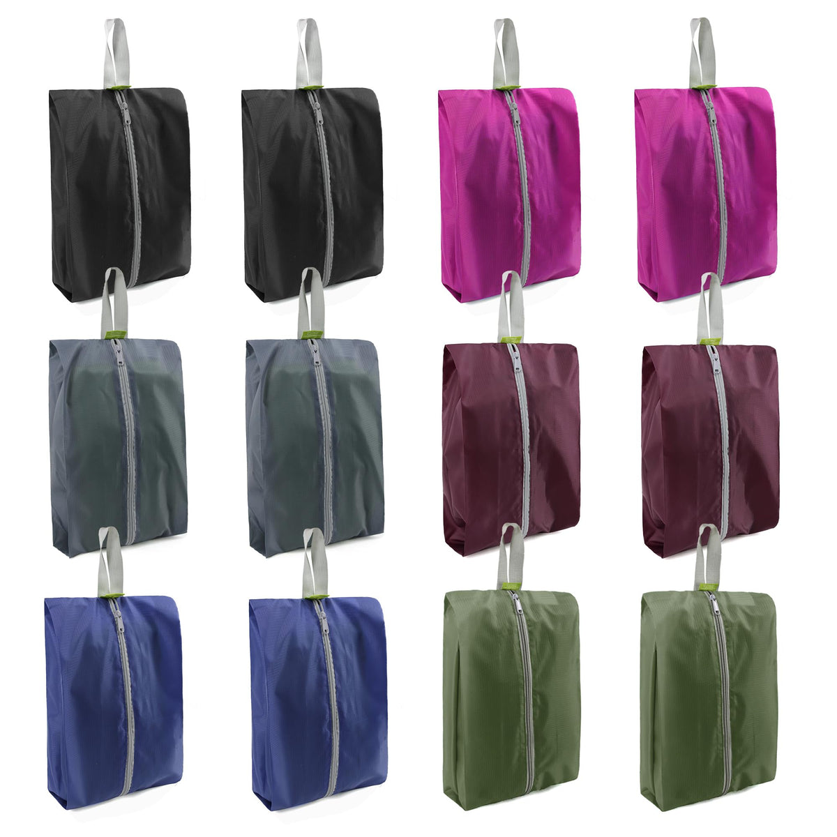 Multi-Pack Zippered Travel Shoe Bags