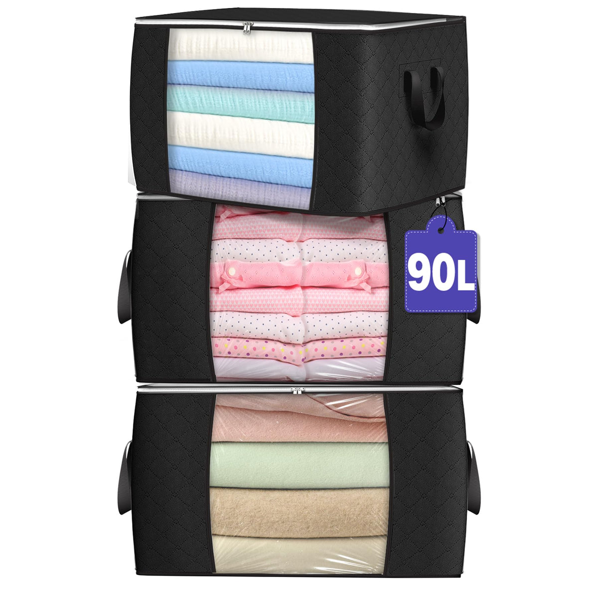 90L Foldable Clothing Storage Bags