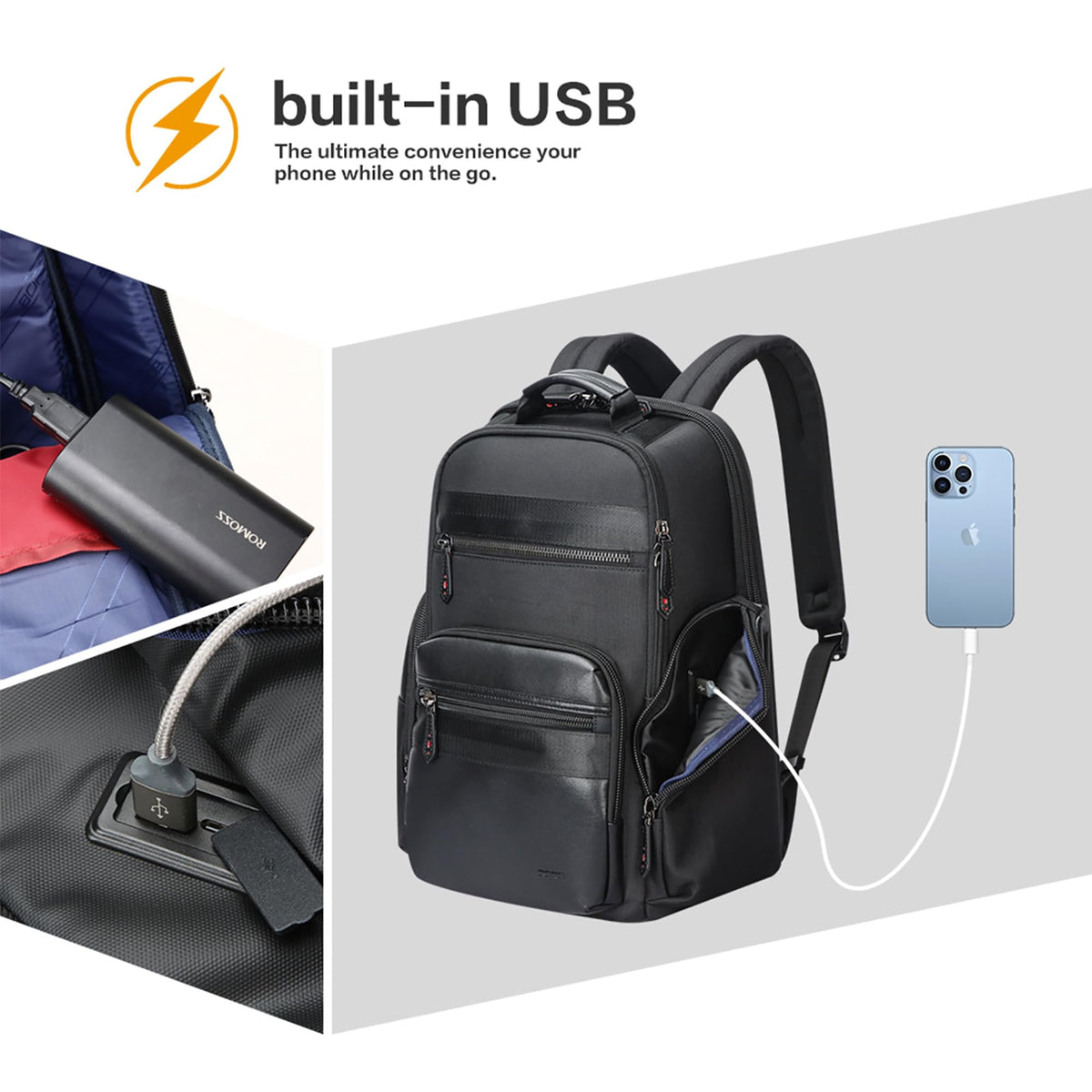 Anti-Theft 15.6-Inch Business Backpack