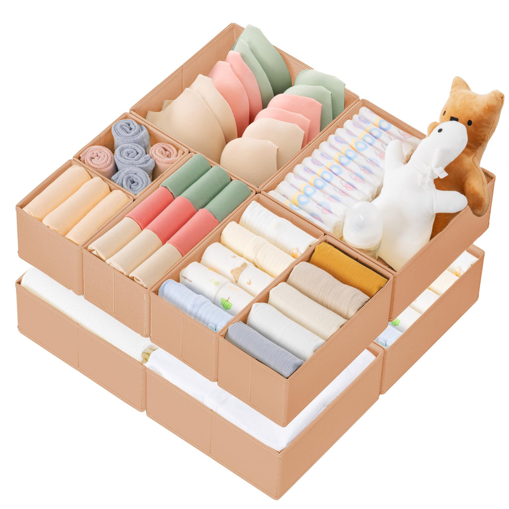 Ten-Piece Drawer Clothing Organizer Set