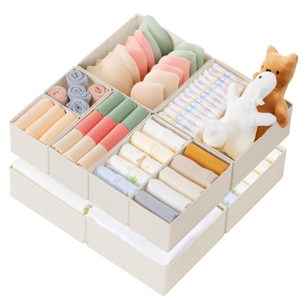 Ten-Piece Drawer Clothing Organizer Set