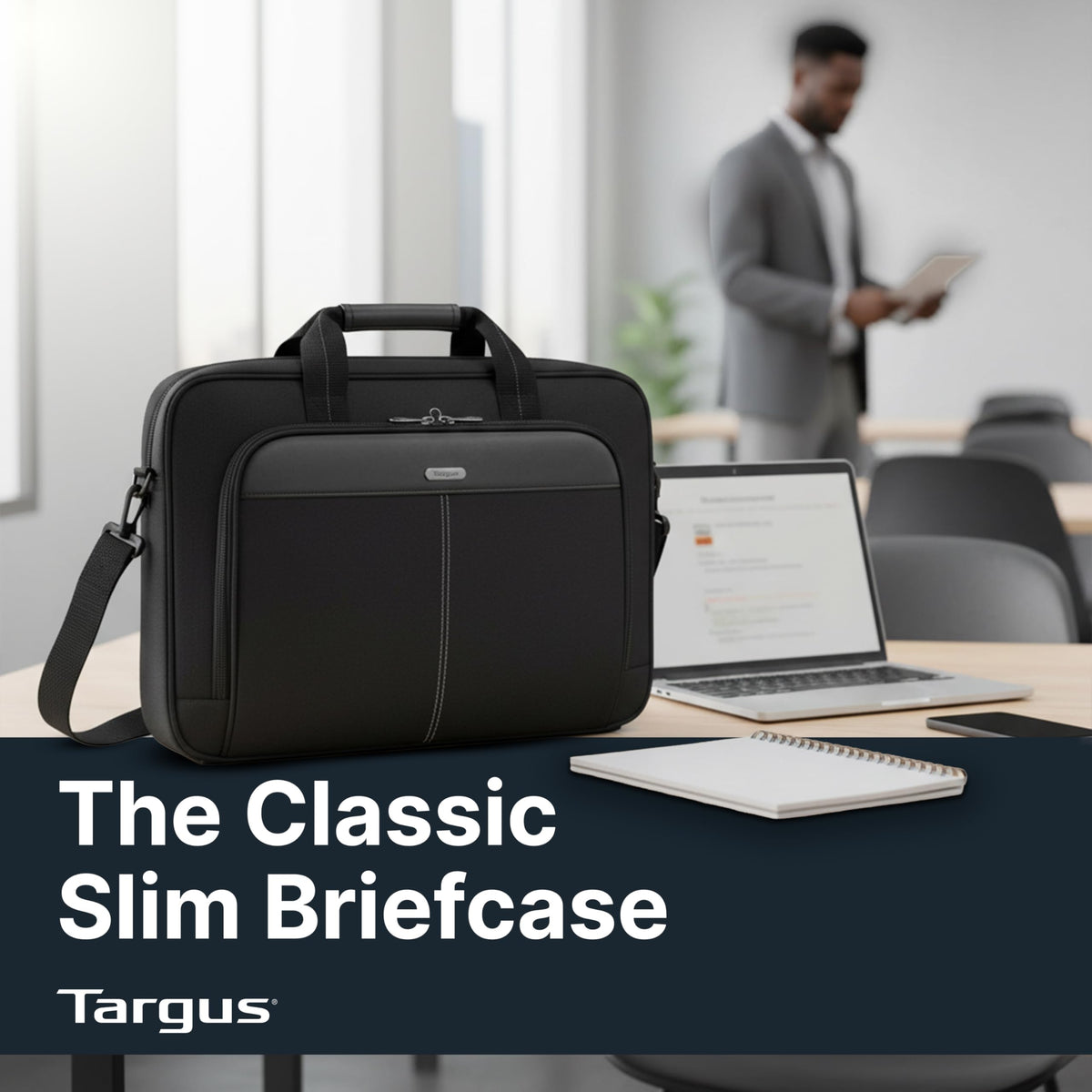 Slim Padded Laptop Briefcase