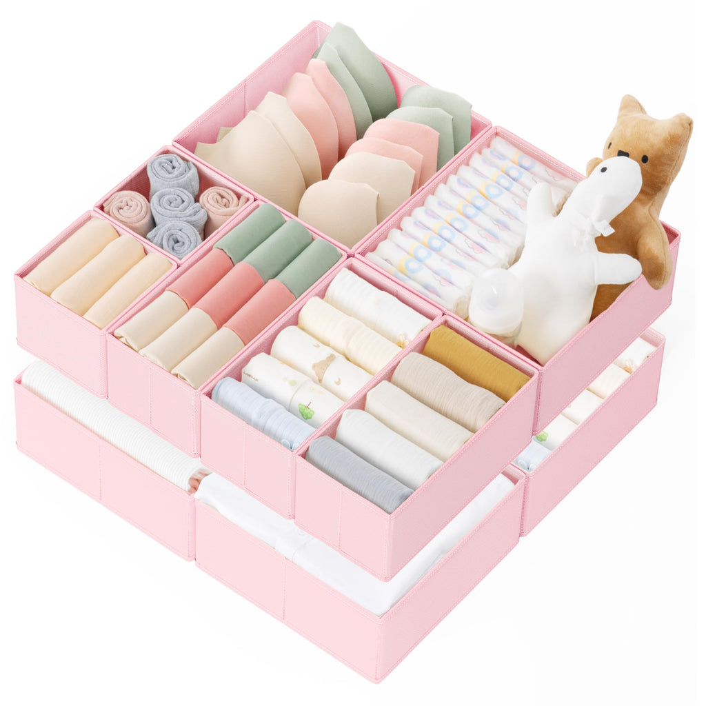 Ten-Piece Drawer Clothing Organizer Set