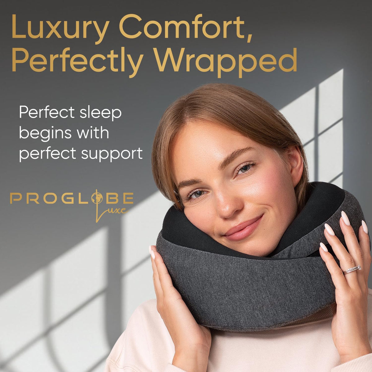Memory Foam Travel Pillow Kit