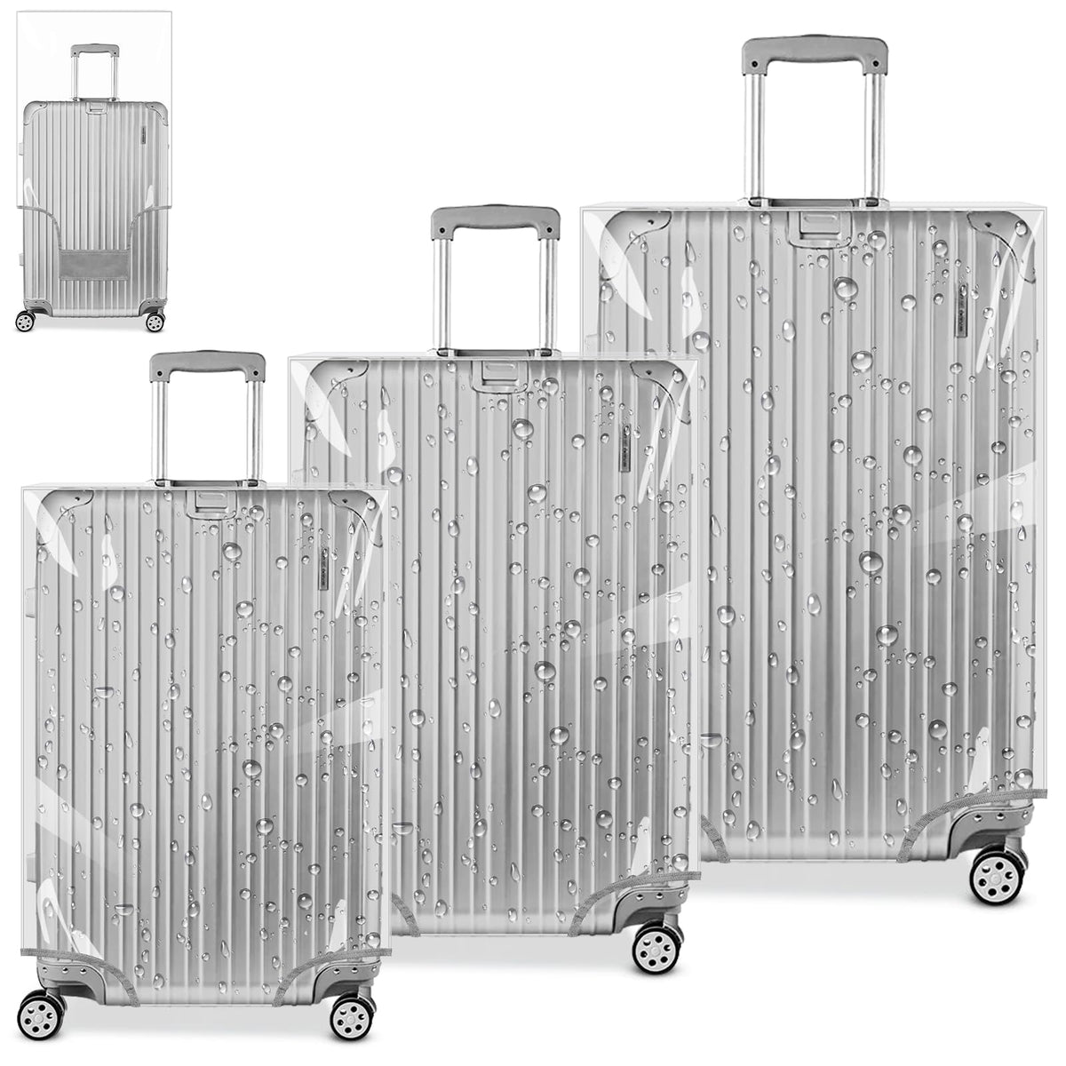 Clear PVC Suitcase Cover