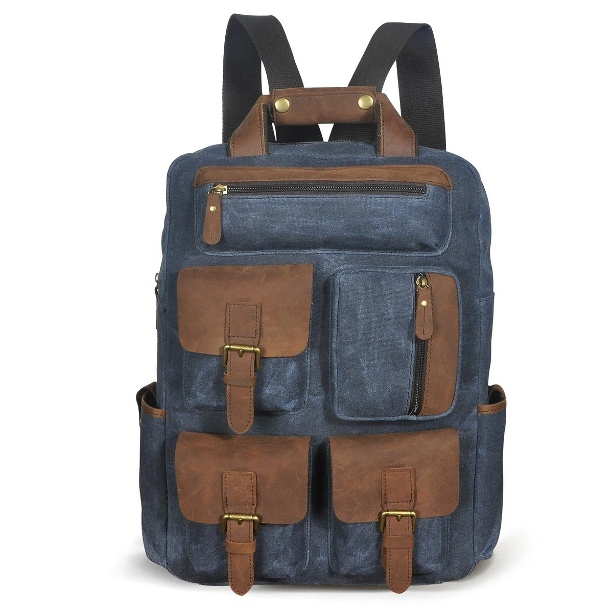 Canvas and Leather Travel Backpack