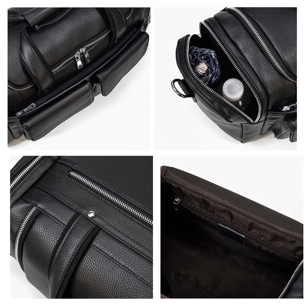 Cowhide Leather Overnight Travel Duffel