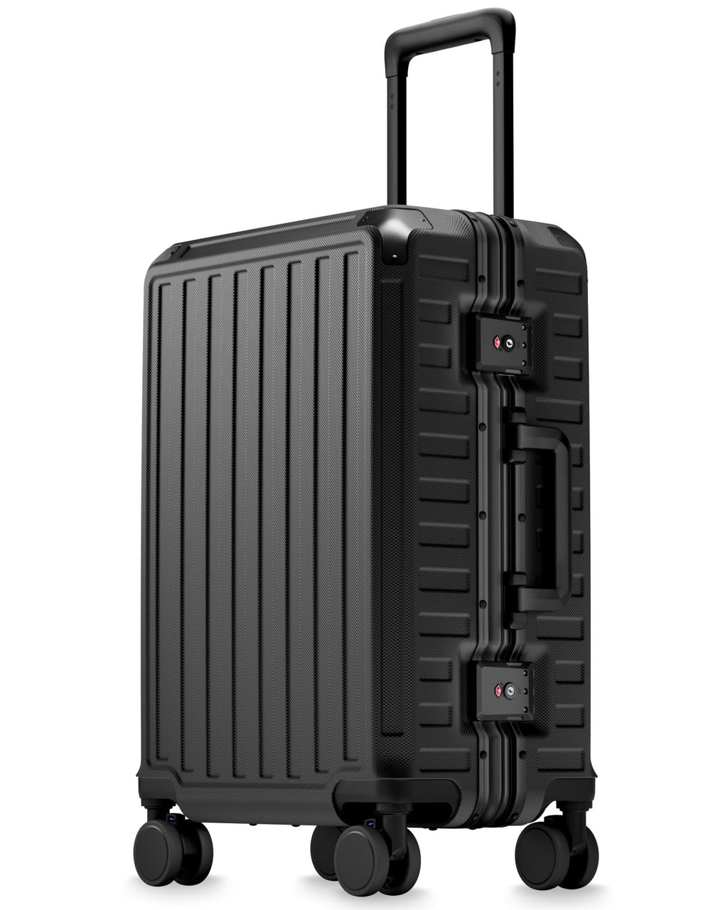 Zipperless Aluminum-Frame Carry-On Suitcase