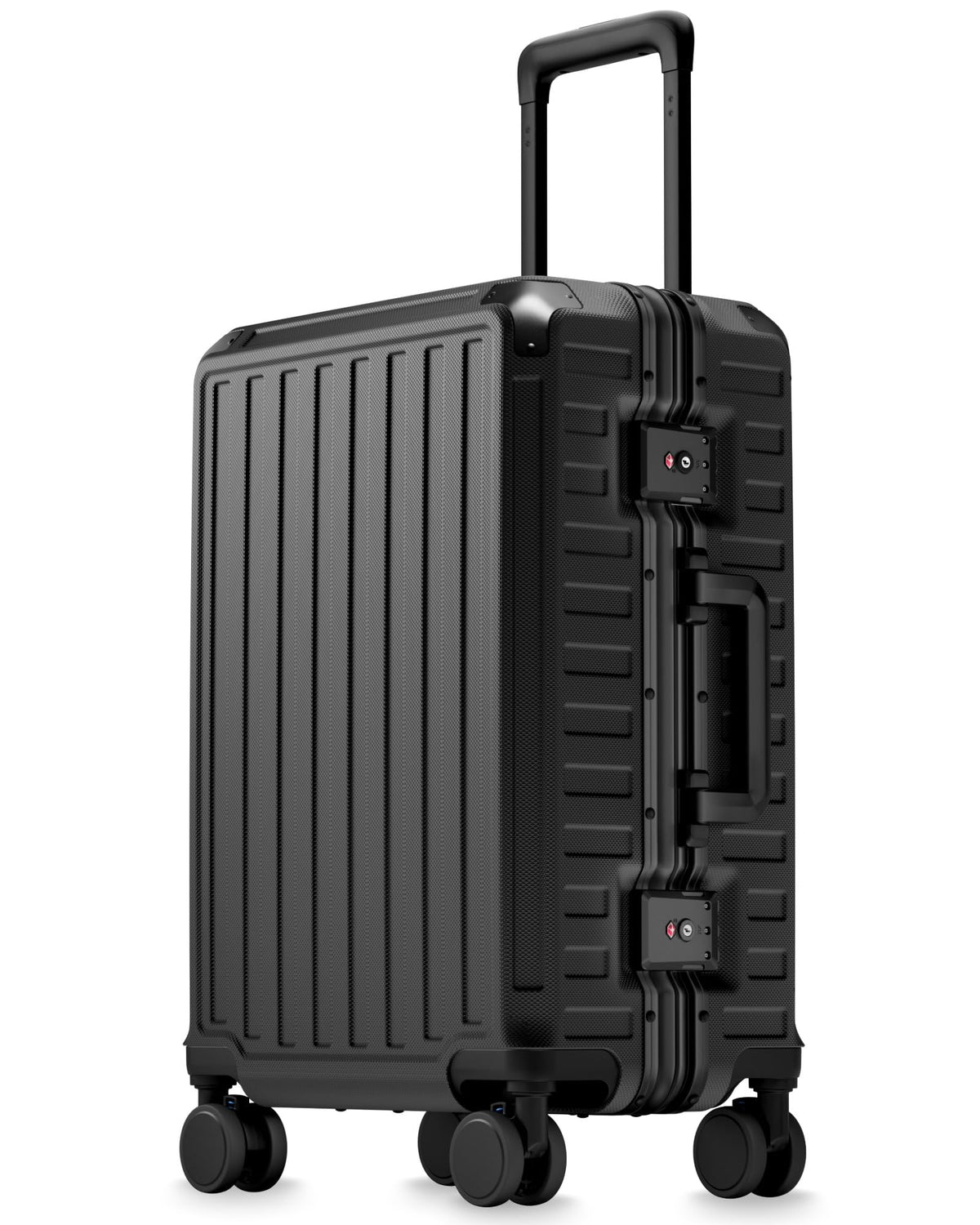 Zipperless Aluminum-Frame Carry-On Suitcase