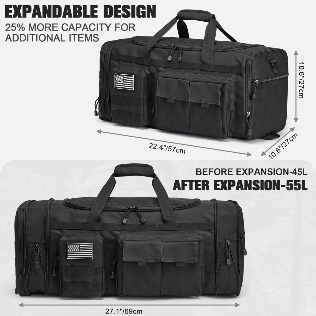 Three-in-One Expandable Duffel Backpack