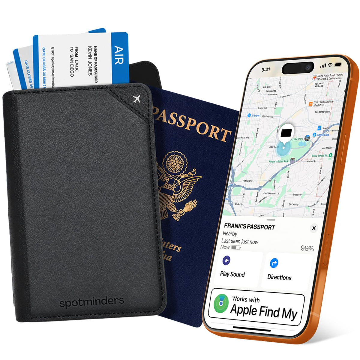 Rechargeable Trackable Passport Holder