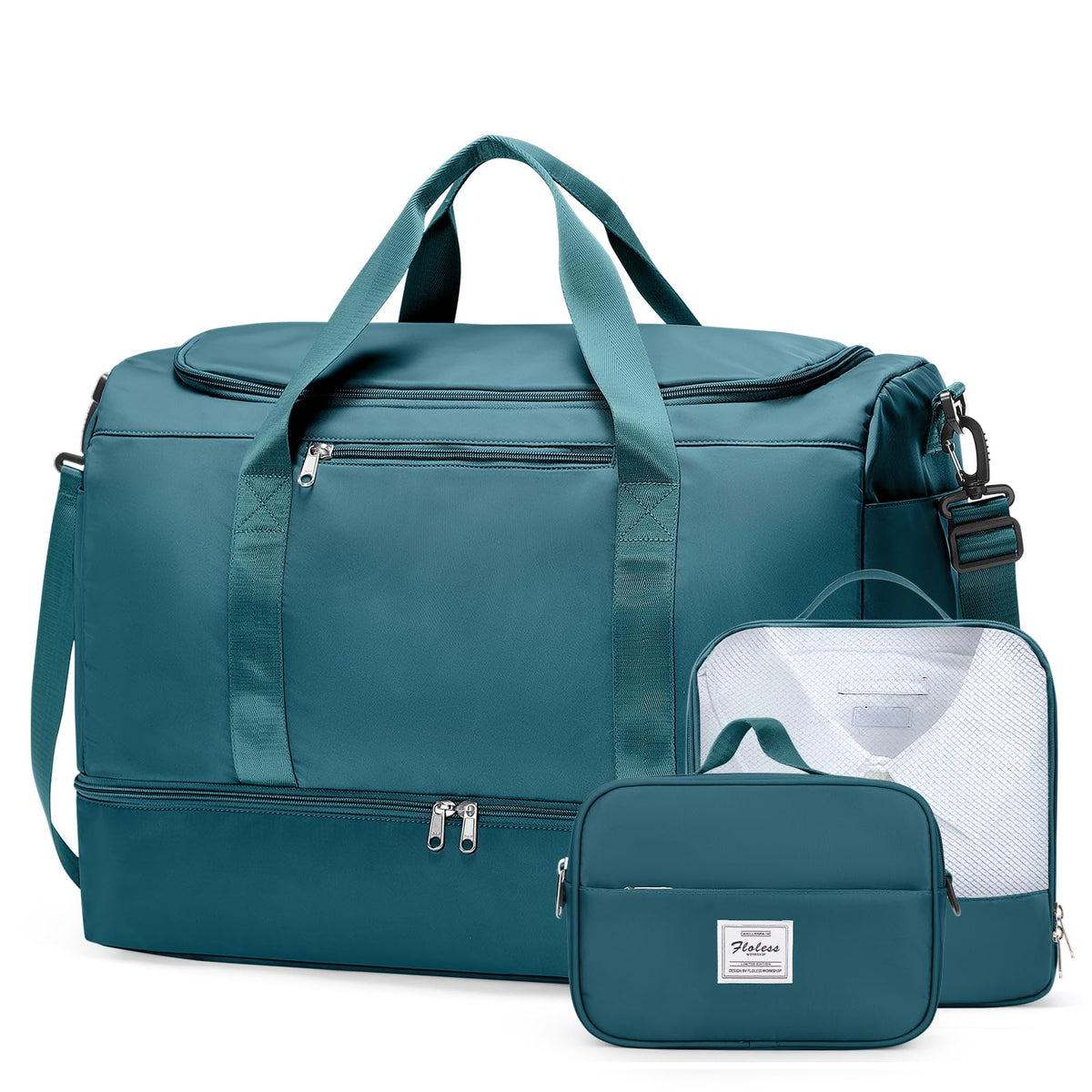 Three-Piece Weekender Travel Bag Set