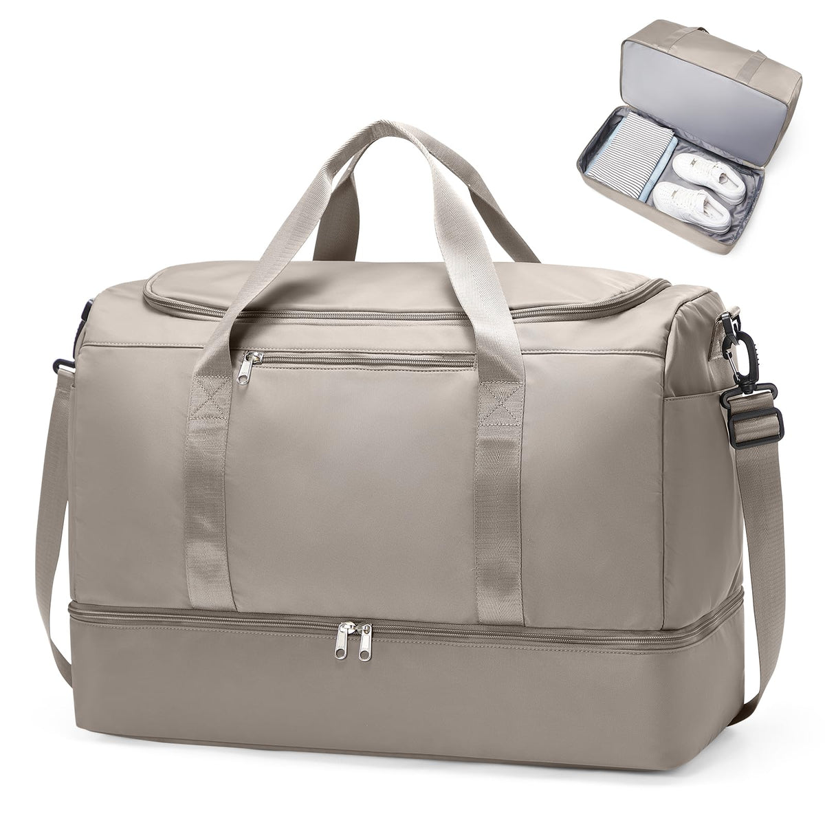 Three-Piece Weekender Travel Bag Set