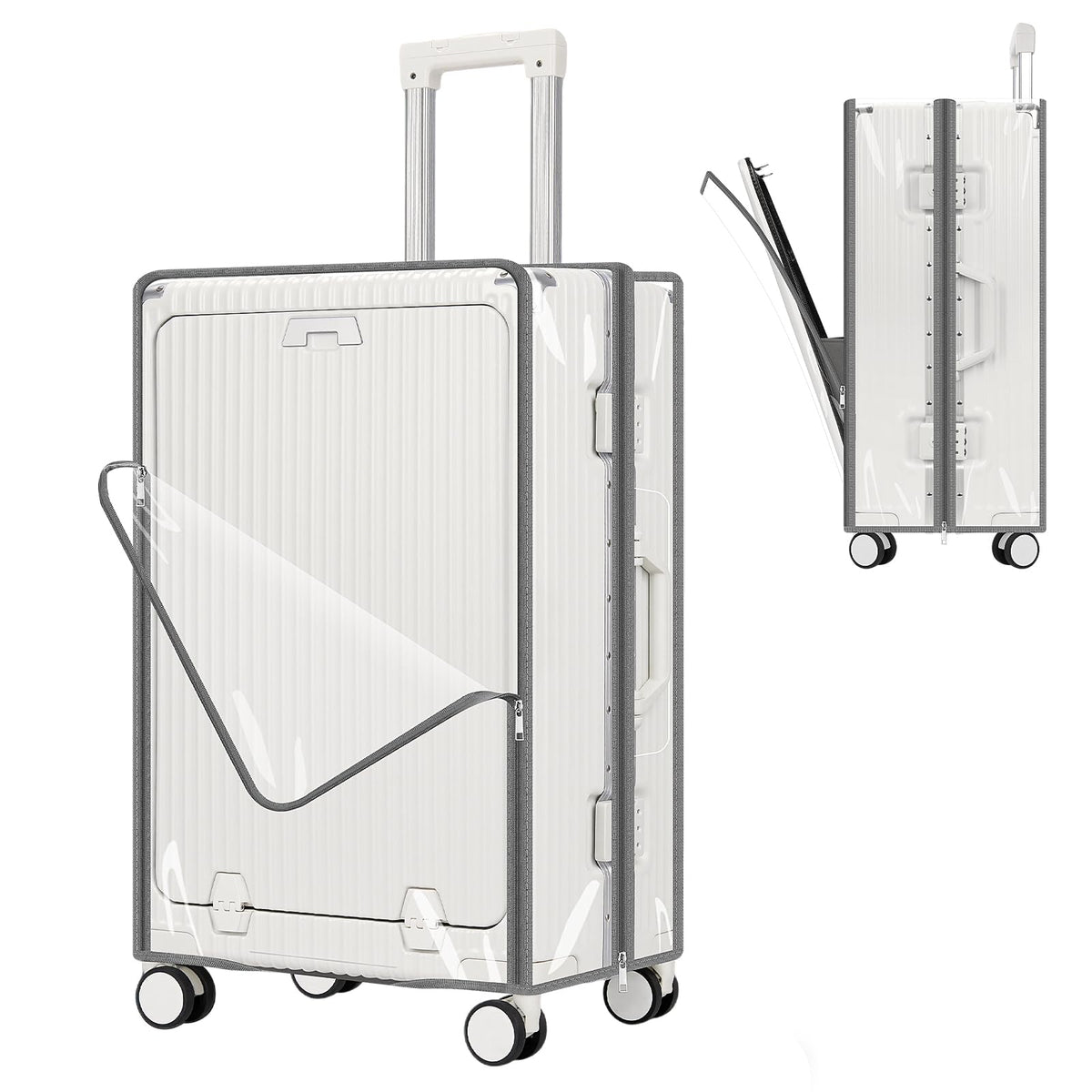 Clear PVC Suitcase Cover