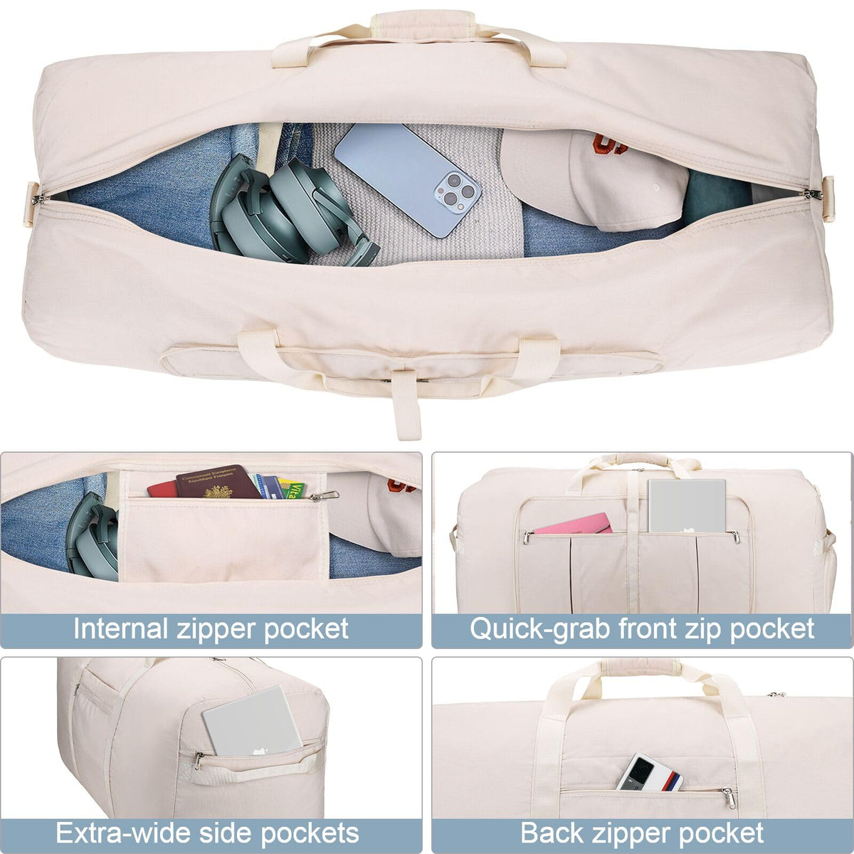 80L–120L Foldable Waterproof Duffel