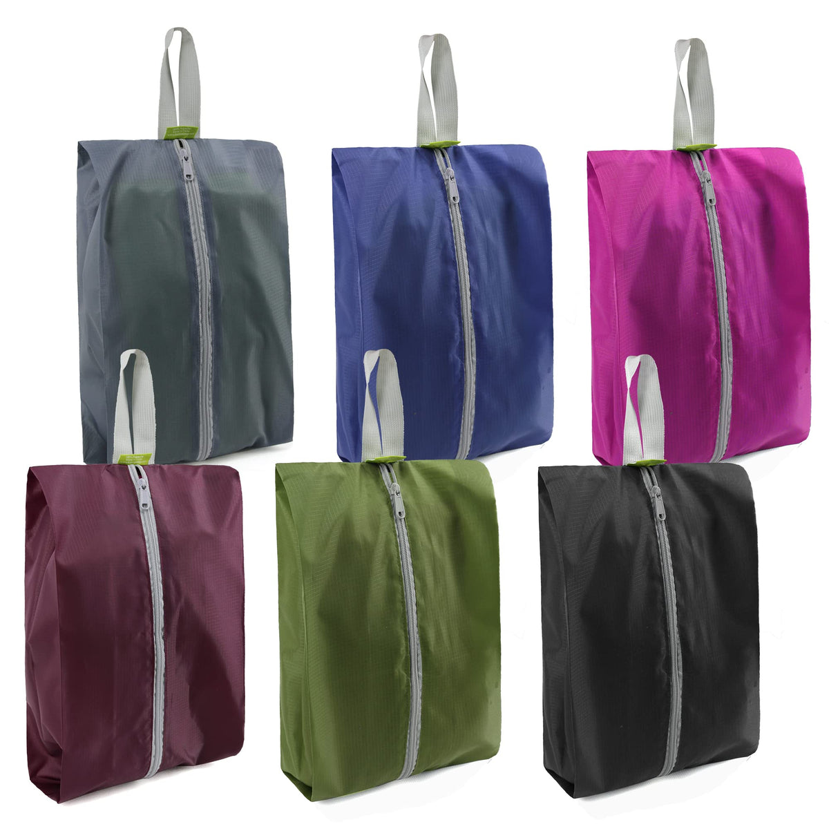 Multi-Pack Zippered Travel Shoe Bags