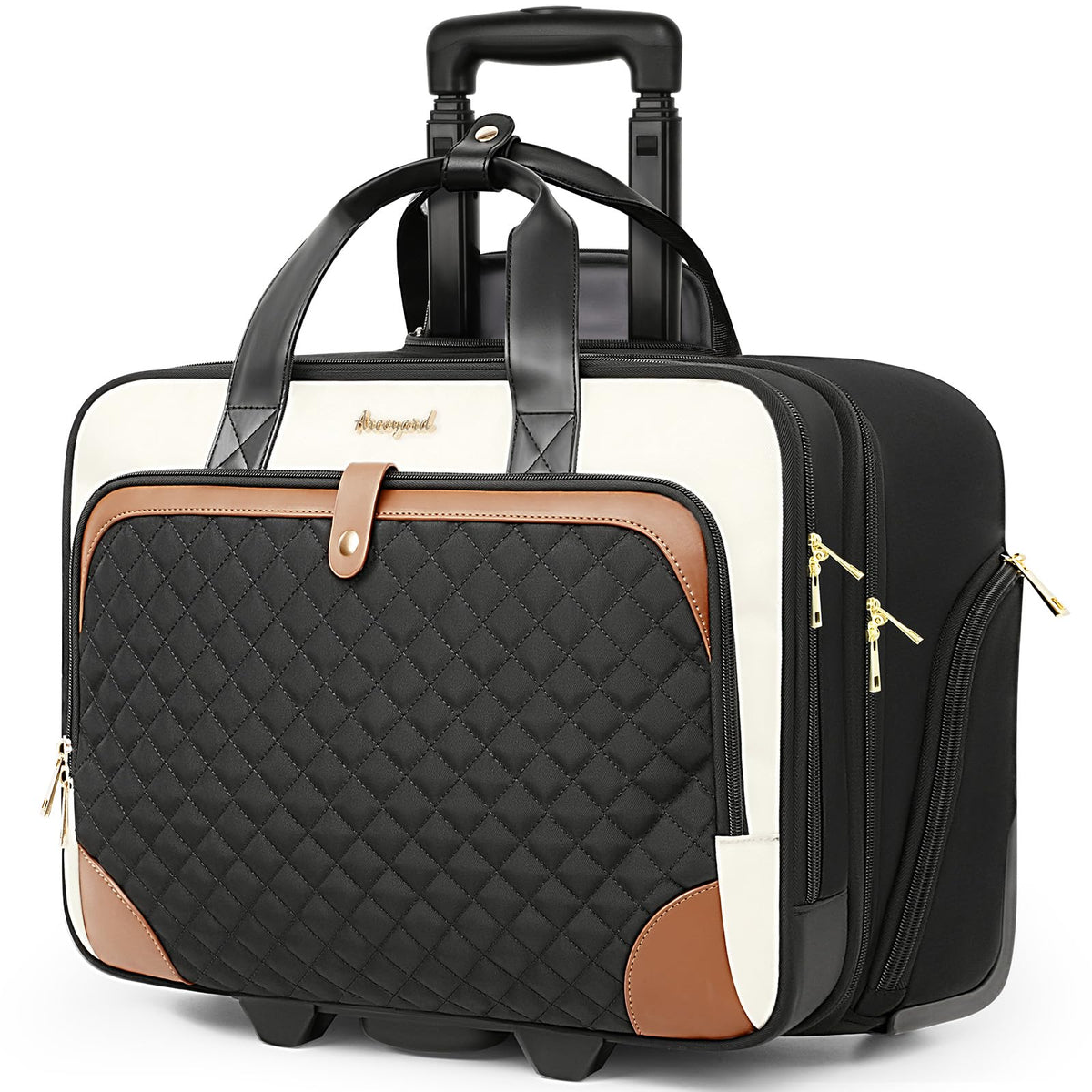 Rolling 17-Inch Laptop Briefcase