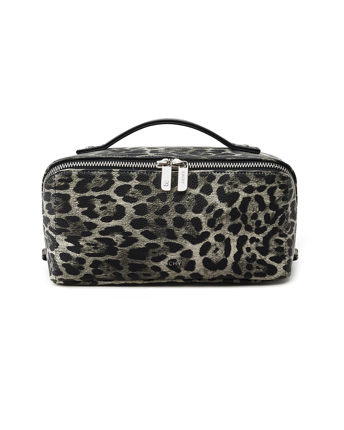 Wide-Open PU Leather Makeup Bag