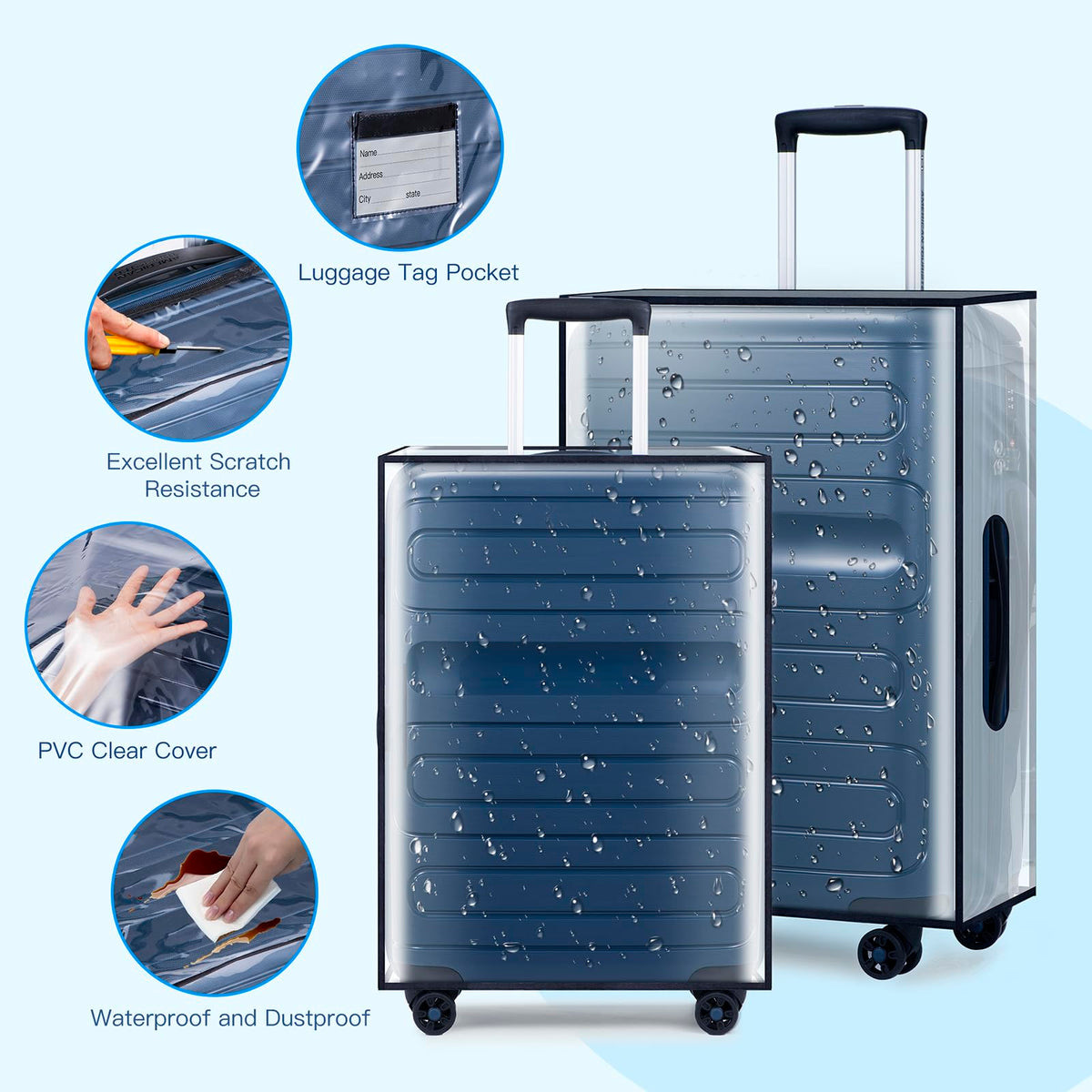Waterproof Clear Suitcase Protector