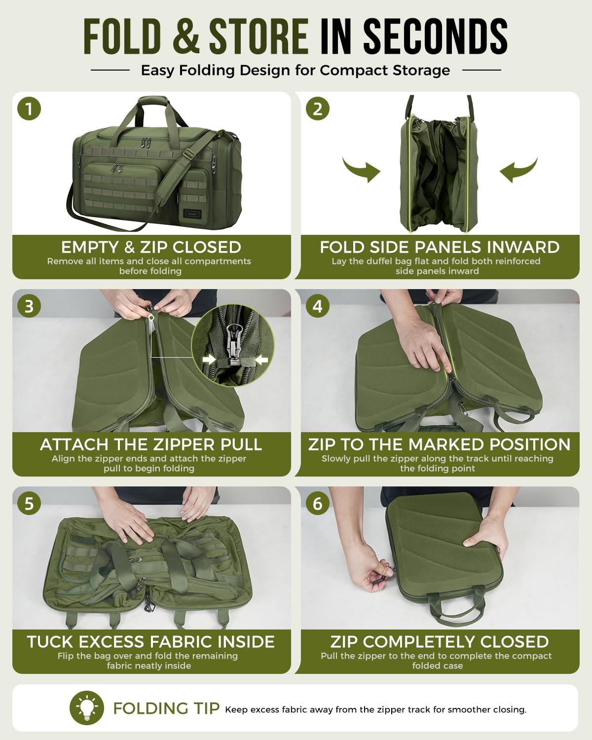 60L–120L MOLLE Travel Duffel