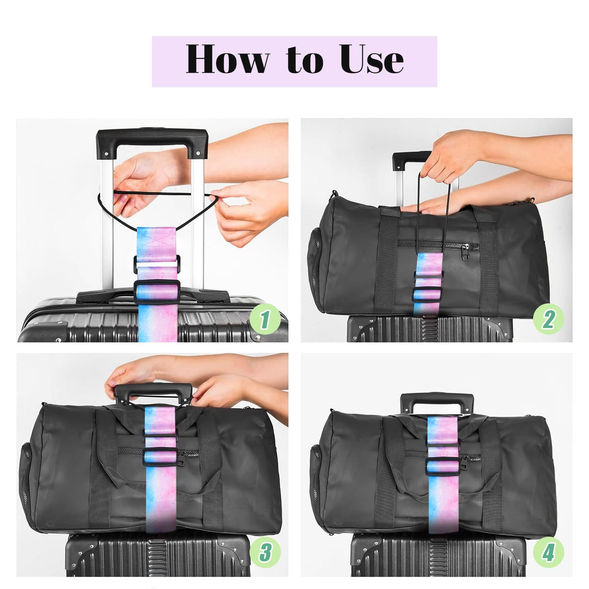 Elastic Luggage Connector Strap