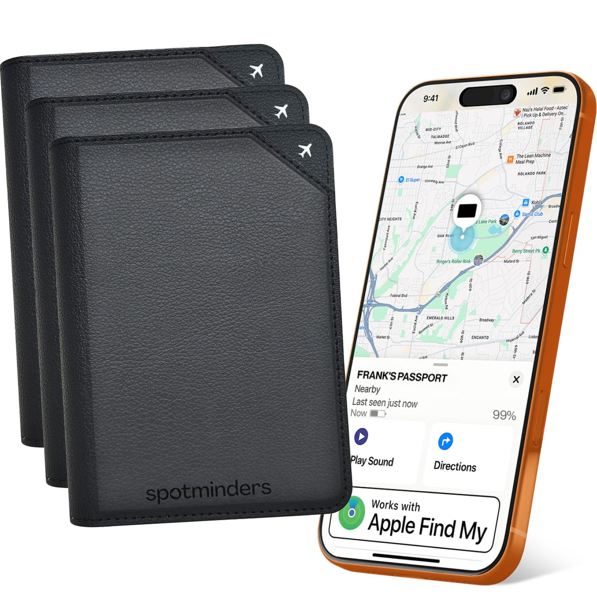 Rechargeable Trackable Passport Holder