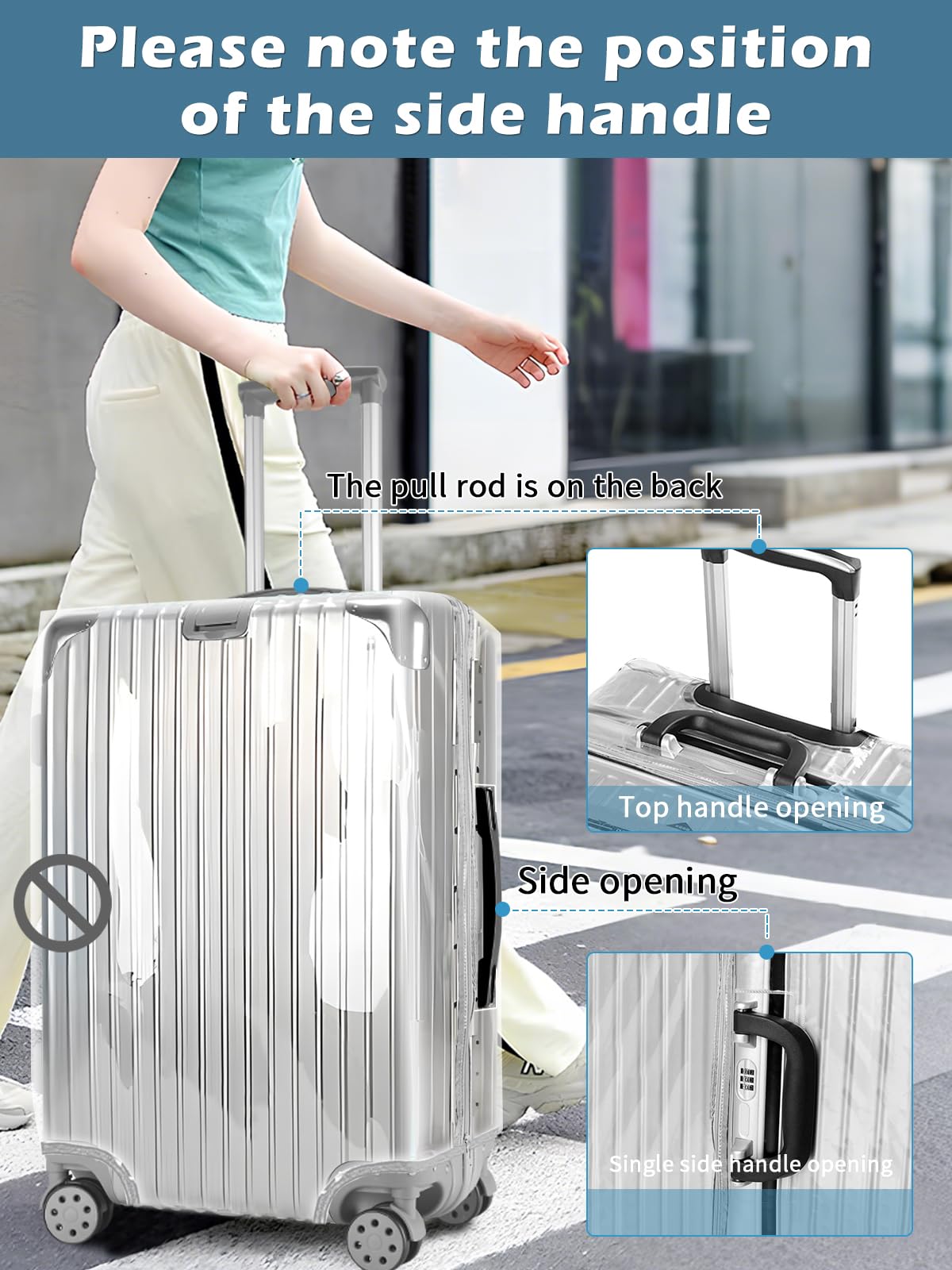 Clear PVC Suitcase Cover