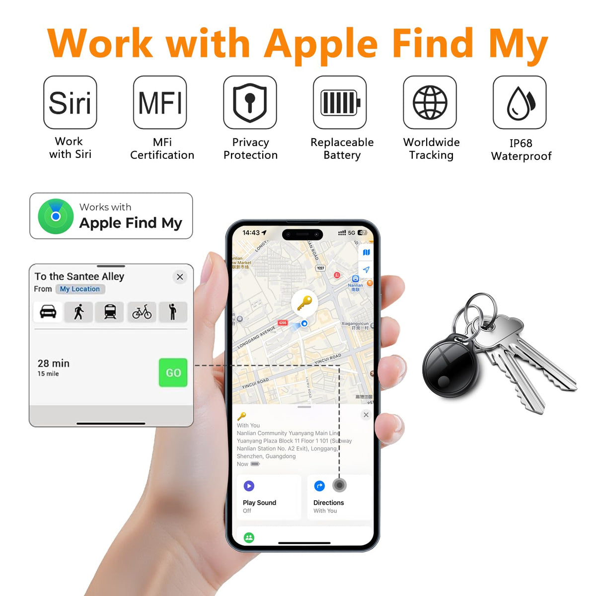 Four-Pack Bluetooth Tracking Tags