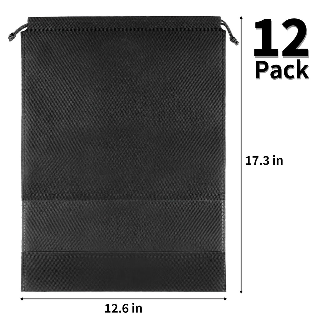 Drawstring Shoe Bags with Clear Window