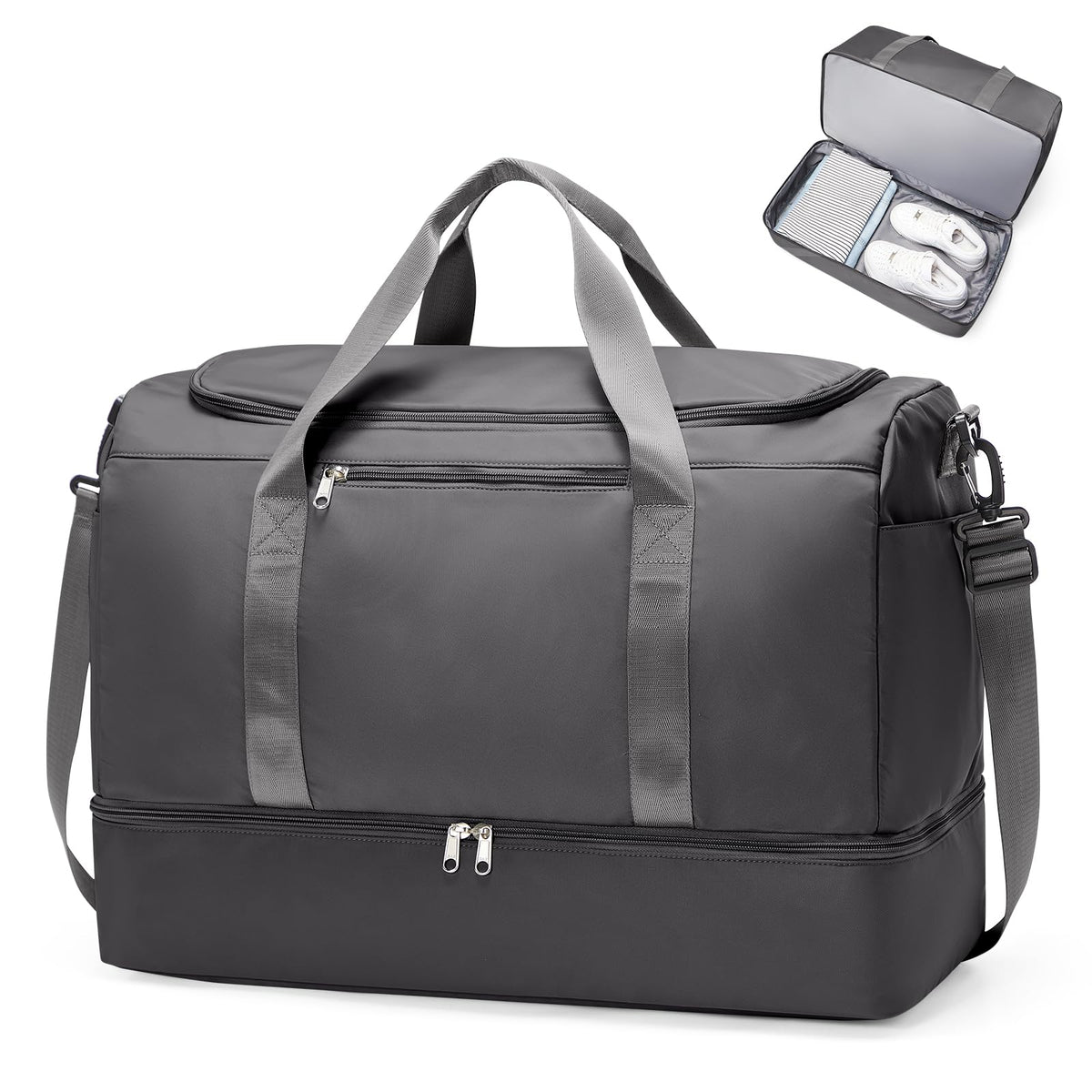 Three-Piece Weekender Travel Bag Set