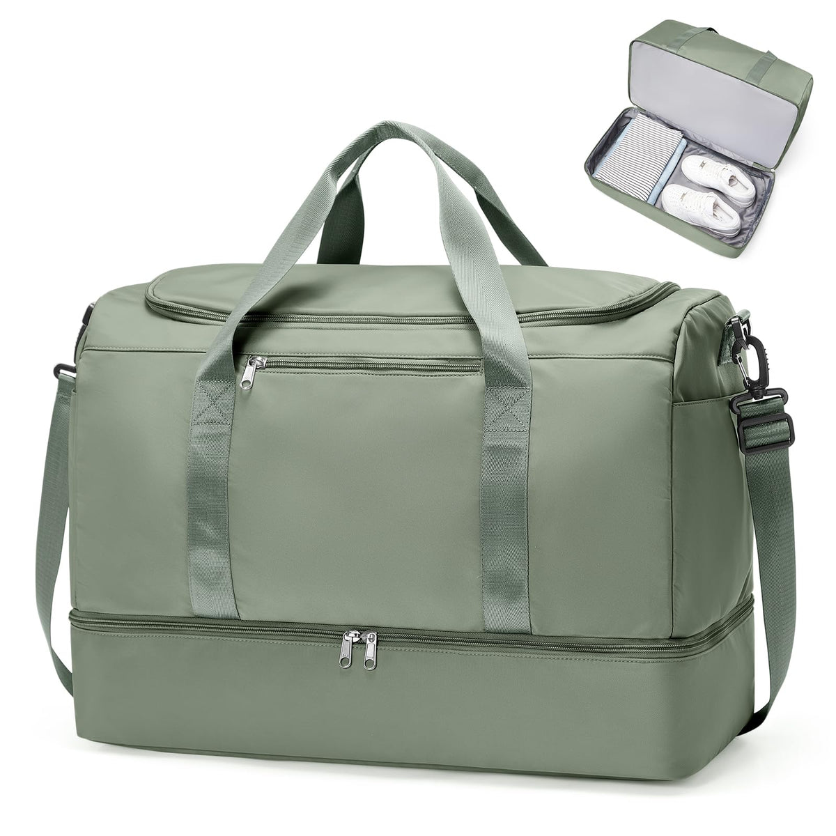 Three-Piece Weekender Travel Bag Set