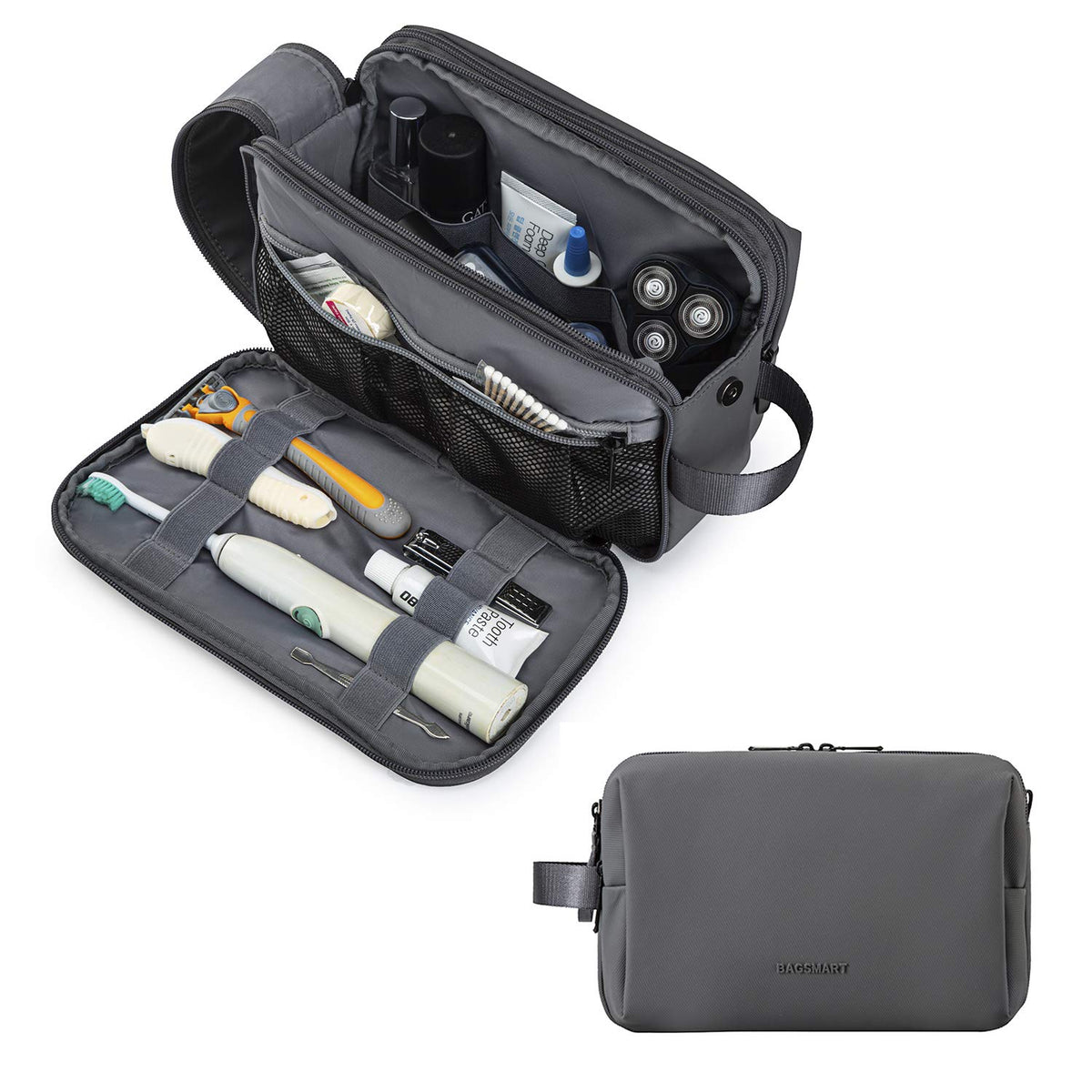 Water-Resistant Multi-Pocket Toiletry Bag