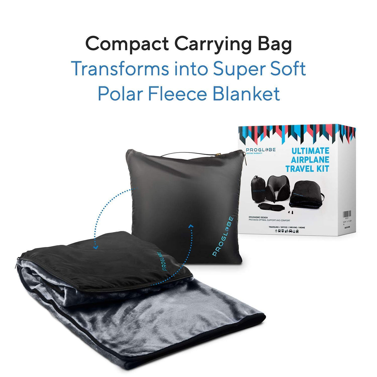 Four-in-One Airplane Comfort Travel Set